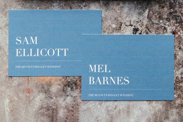 Minimalistic, modern placecards