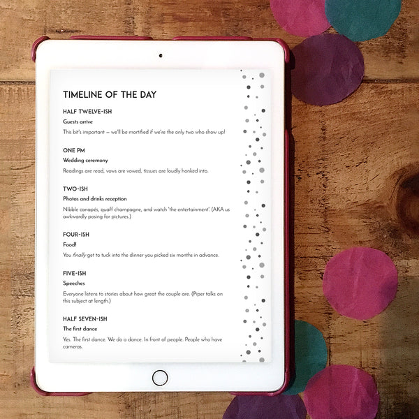 Elegant, minimal wedding website