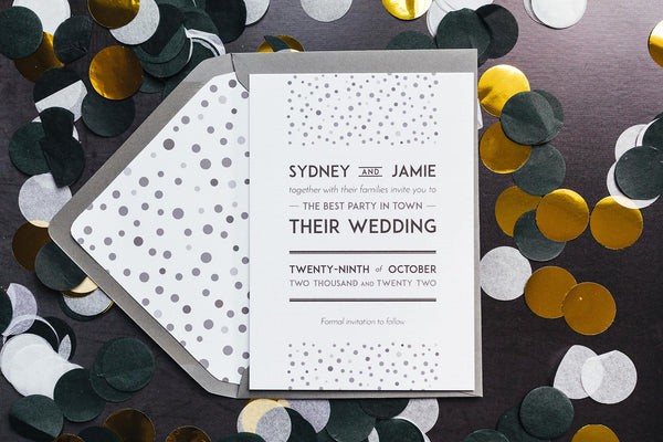 Elegant, vintage-inspired save the date