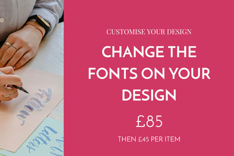 Change the fonts on your design