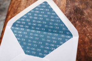 Minimalistic, modern-style envelope liners