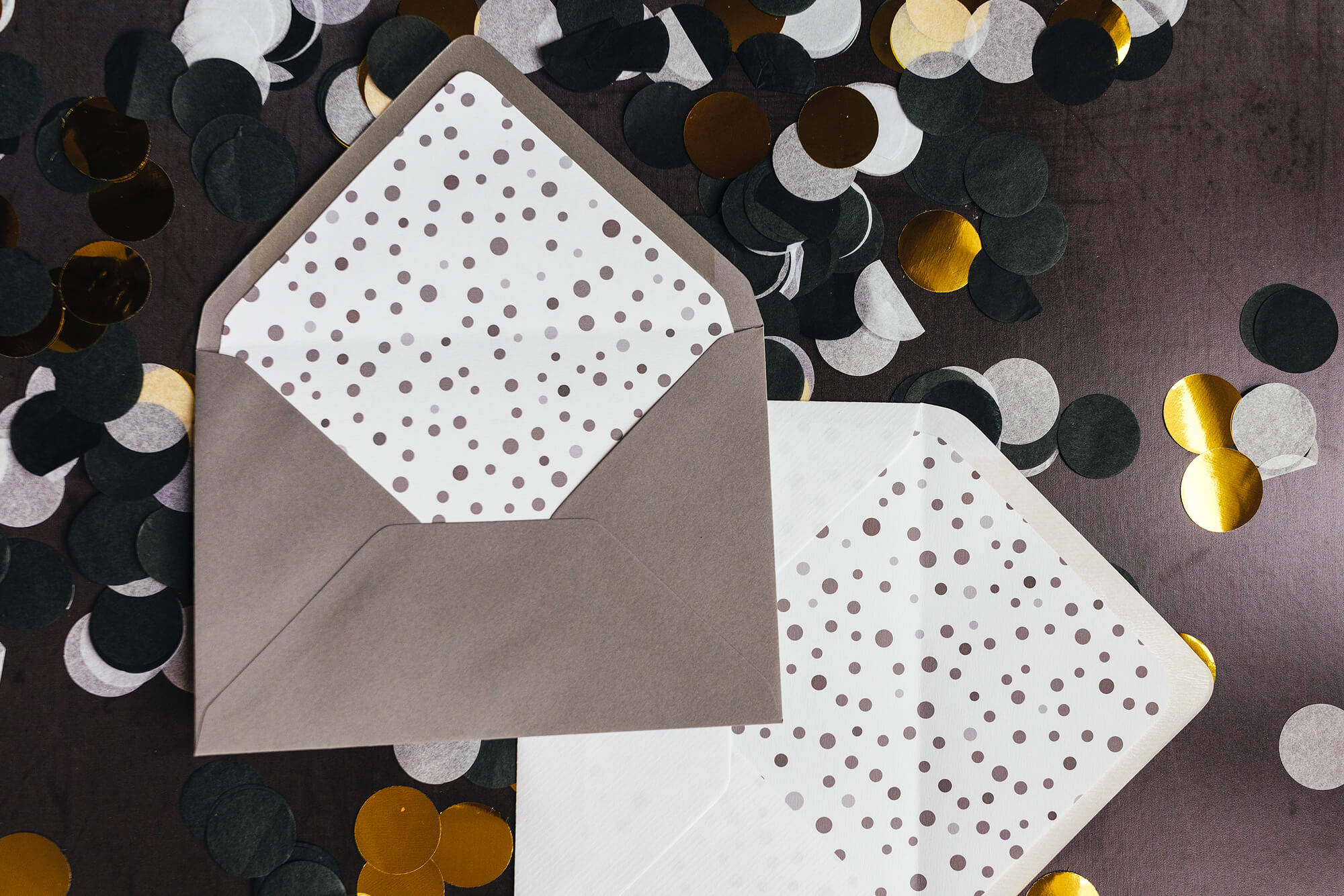 Elegant, vintage envelope liners