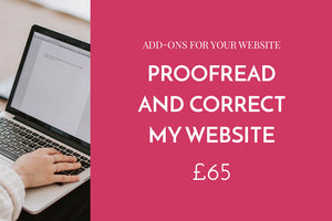Proofread my website